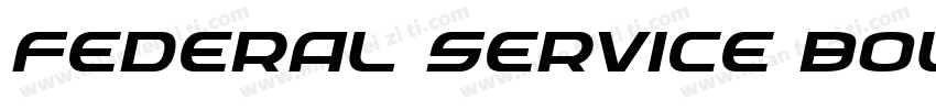 Federal Service Bold Expanded字体转换